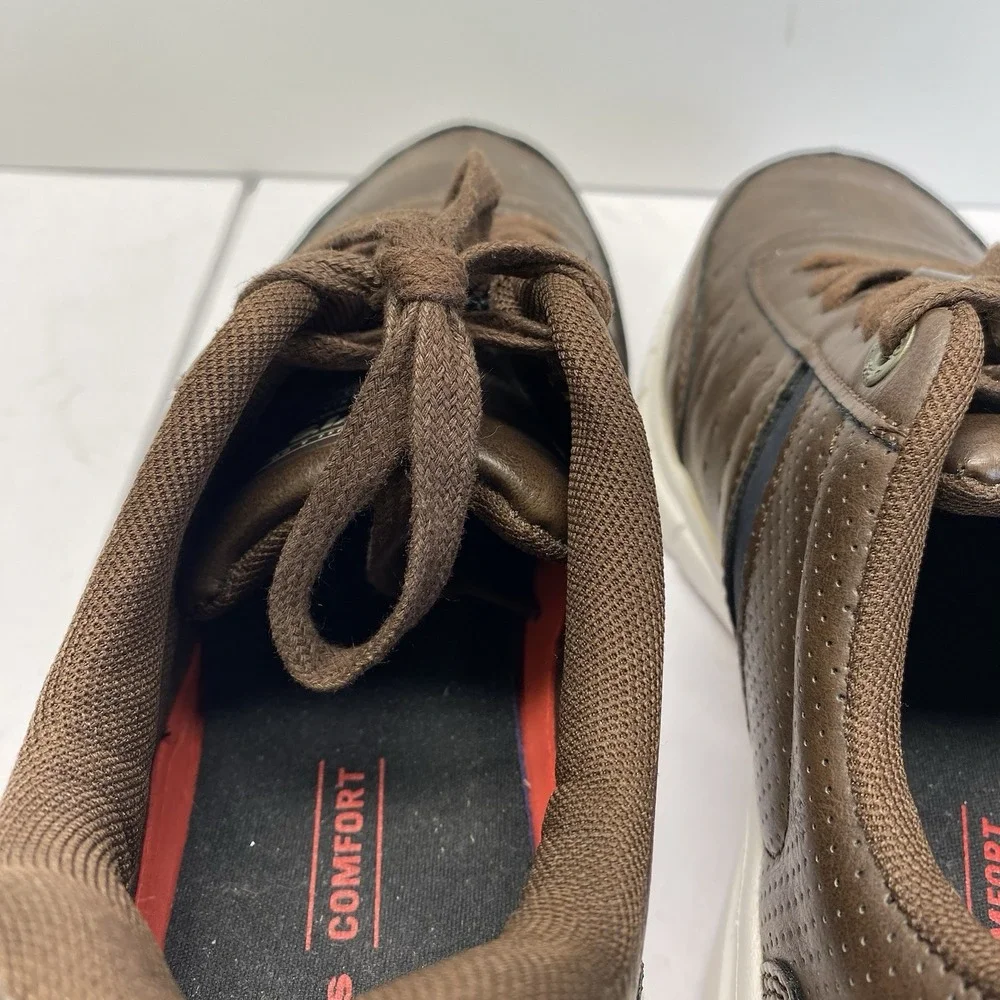 Levi's Comfort Shoe Men Sz 8.5 Casual Brown And Black Low‎ Top Lace Up 51800401B
